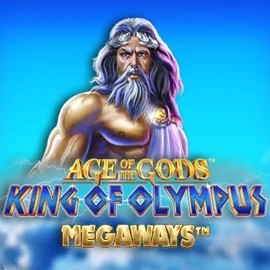 Age Of The Gods: King of Olympus Megaways online game logo by Origins on hugobet.eu.com