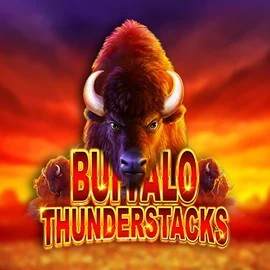 Buffalo Thunderstacks online game logo by Amatic Industries on hugobet.eu.com