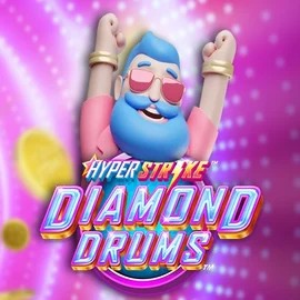 Hyper Strike Diamond Drums slot visual from Gameburger Studios available on hugobet.eu.com
