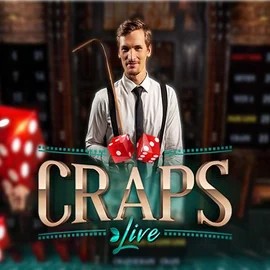 Live Craps online game logo by Evolution on hugobet.eu.com