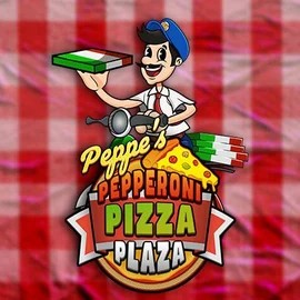 Slots logo of Peppe’s Pepperoni Pizza Plaza from Pragmatic Play at HugoBets Casino